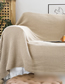 Fashion Beige 50x50cm Pillow With Core Hanging Woven Sofa Blanket