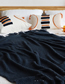 Fashion Hermes Orange 130cmx220cm With Tassel Solid Color Knit Tassel Sofa Blanket