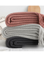 Fashion Dirty Powder 130cmx220cm With Tassel Solid Color Knit Tassel Sofa Blanket