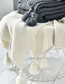 Fashion Milk Tea Color 120x180cm 900g Acrylic Knitted Sofa Blanket