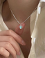 Fashion Silver Metal Gradient Heart Necklace