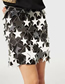 Fashion Silver Sequin-paneled Star Skirt