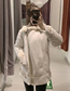 Fashion White Fur Integrated Lapel Coat