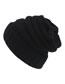 Fashion Black Solid Color Knitted Beanie