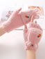 Fashion Off-white (rabbit Ears) Cartoon Carrot Flip Gloves