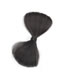 Fashion Natural Black Simulation Wig Bow Hair Clip