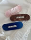 Fashion Pink Acrylic Letter Oval Hair Clip