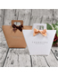 Fashion White Box (with Dispensing Glue Without Bow) Kraft Paper Foil Stamping Gift Box