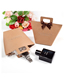 Fashion White Box (with Dispensing Glue Without Bow) Kraft Paper Foil Stamping Gift Box