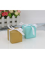 Fashion Rose Gold 5cm+ Rose Gold Ribbon (50pcs) Solid Color Square Candy Box