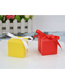 Fashion Reflective Gold 5.5cm+ Golden Ribbon (50 Pcs) Solid Color Square Candy Box