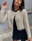 Fashion Apricot Beaded Jewelry Knitted Small Incense Coat