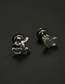 Fashion 2# Silver Titanium Geometric Scorpion Stud Earrings