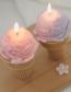 Fashion Tender Pink Geometric Ice Cream Cone Scented Candles