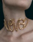 Fashion Gold Alloy Letters Love Chain Collar