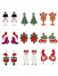 Fashion Snowman Christmas Element Rice Bell Bell Bell Elm Snowman Pendant Earrings