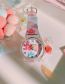 Fashion Yellow Pointer Children S Small Flower Pattern Transparent Watch (charged)