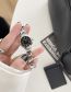 Fashion Black Circle Small Dial Chain Watch (charging)