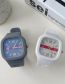 Fashion Gray 3 Square Resin Dial Waterproof Electronic Watch (charged)