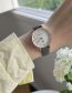 Fashion Grey Round Digital Meter Ribbon Watch (charged)