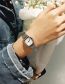 Fashion Small Black Noodle Small Square Metal Wicked Watch (charged)