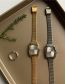 Fashion Silver Founded Bamboo Tape -orbid Scaled Watch (charged)