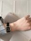 Fashion Coffee+black Founded Dial Soft Leather Thin Band Watch (charged)