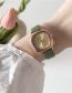 Fashion Green Square Dial Fine Belt Watch (charging)