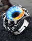 Fashion Blue Demon Claw Demon Eye Ring