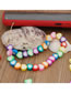 Fashion Color Color Soft Pottery Pieces Love Skewers Mobile Phone Lanyard