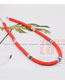 Fashion Color 3# Contrasting Rice Pearl Letter Necklace Glasses Chain