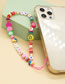 Fashion Color 5# Contrasting Color Resin Love Beading Mobile Phone Rope