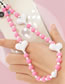 Fashion Color 12# Acrylic Love Pearl Soft Pottery Key Hanging Decoration