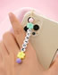 Fashion Color 3# Acrylic Flower Butterfly Letters Mobile Phone Rope