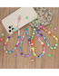 Fashion Color 2# Soft Pottery Rice Bead Resin Loves Beading Mobile Phone Rope