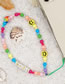Fashion Color 6# Soft Pottery Rice Pearl Resin Loves Laughing Face Bead Mobile Phone Rope
