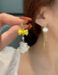 Fashion Ear Clip Dripping Oil Yun Duo Xiaoyan Asymmetric Long Streaming Pendant Ear Clip