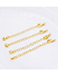 Fashion Ripple Leaves 14k Copper Plated 14k Real Gold Lobster Buckle Extension Chain 18k Tail Chain Accessories (10 Batches)