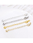 Fashion Polka Taoxin 18k Copper Plated 14k Real Gold Lobster Buckle Extension Chain 18k Tail Chain Accessories (10 Batches)