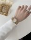 Fashion Rose Gold Alloy Square Dial Watch (with Electronics)