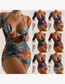 Fashion Pattern One Polyester Printed Two-piece Swimsuit Three-piece Set