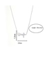 Fashion Gold 6# Titanium Steel Chain Love Pendant Necklace