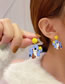 Fashion Ear Clip The Contrasting Star The Moon Drops Oil The Small Animal Pendant Ears And Ear Clip