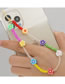 Fashion Color 5# Soft Cottage Crystal Acrylic Love Letters Eye Pearl Mobile Sneeper