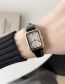 Fashion Brown Metal Square Dial Watch (with Electronics)