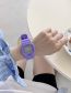 Fashion Solid Color Square Taro Purple Silicone Solid Color Square Dial Watch (with Electronics)