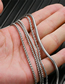 Fashion Silver-round Snake Chain Titanium Irregular Chain Necklace