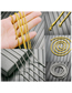 Fashion Gold-round Snake Chain Titanium Irregular Chain Necklace