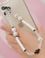 Fashion E. Crystal Beads Polymer Clay Beaded Mobile Phone Chain