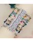 Fashion Twenty One# Geometric Crystal Beaded Bracelet